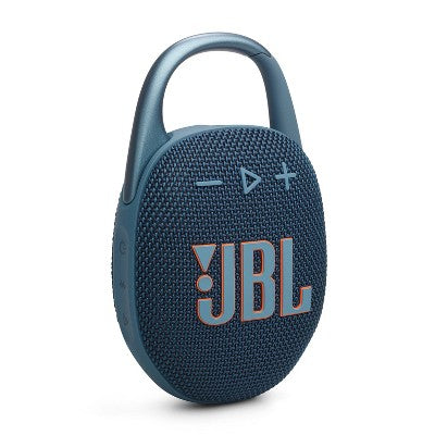 JBL Clip 5 Portable Bluetooth Waterproof Speaker - Blue: USB-C, IP67, 15h Battery Life