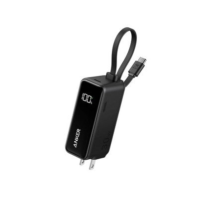 Anker 5000mAh 30W Fusion Power Bank - Black: Rechargeable, Single Output, 0.25 lbs